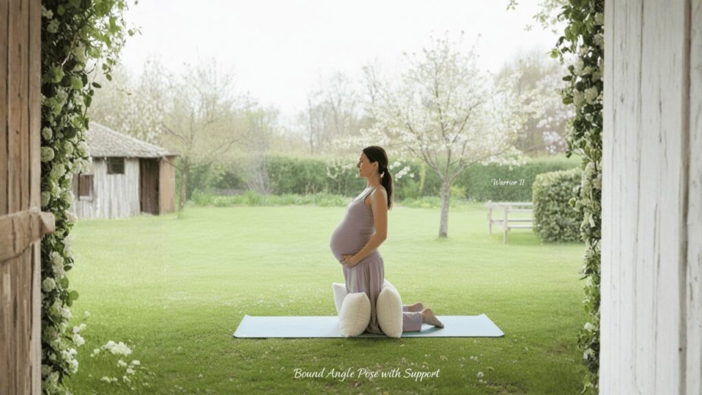 Bound Angle Pose (Baddha Konasana) yoga for pregnancy
