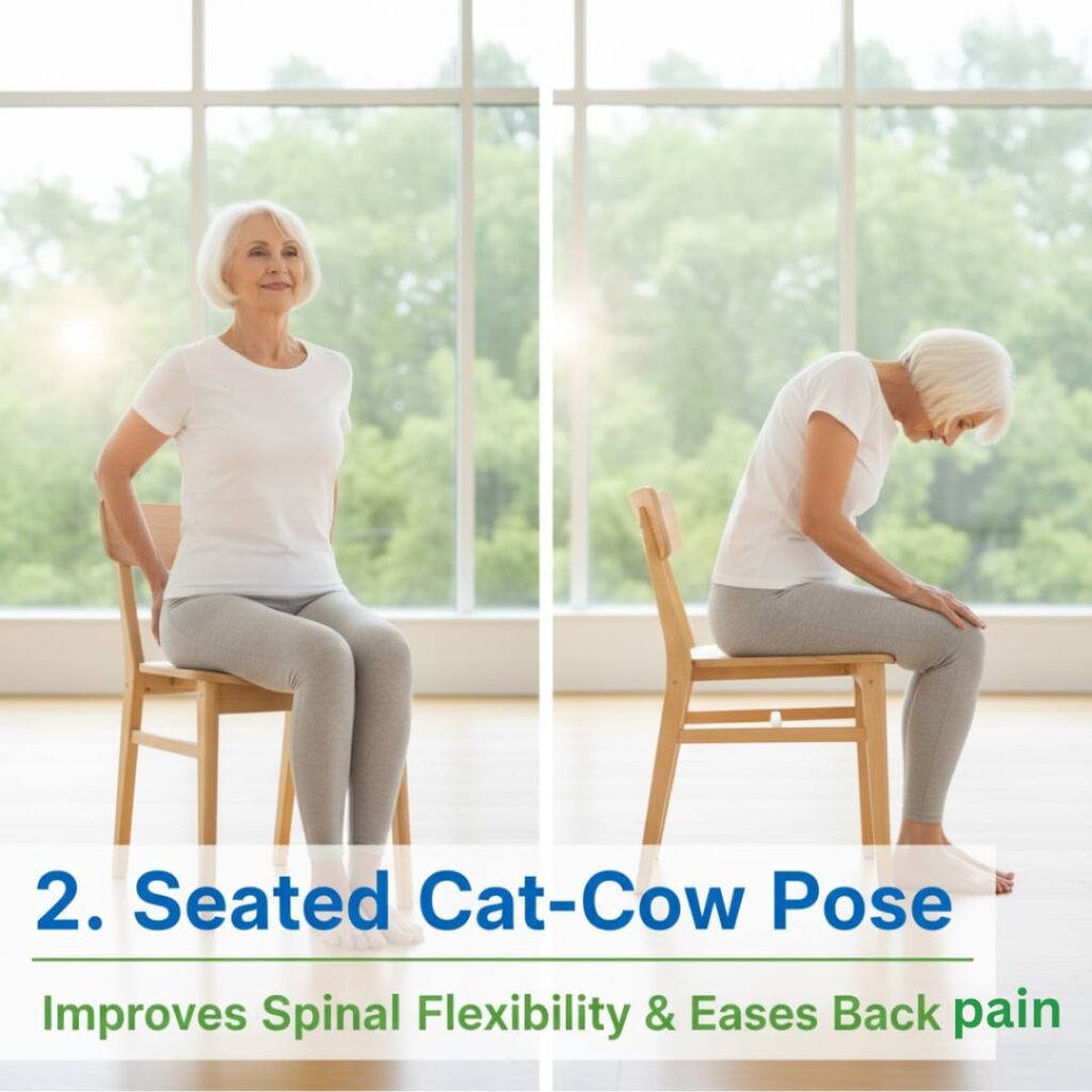 Seated Cat-Cow Pose (Marjaryasana-Bitilasana)