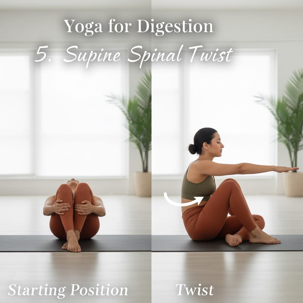 Supine Spinal Twist (Supta Matsyendrasana)